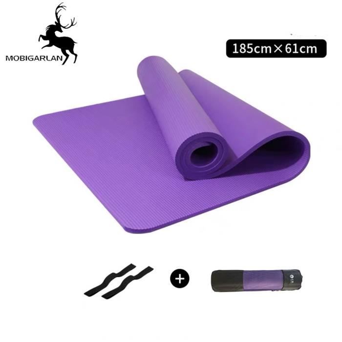 Tapis de Yoga Antidérapant - Tapis Yoga Antidérapant Écologique - Tapis pour Yoga Et Pilate - Matelas Yoga - Yoga Mat 185 x 61 cm