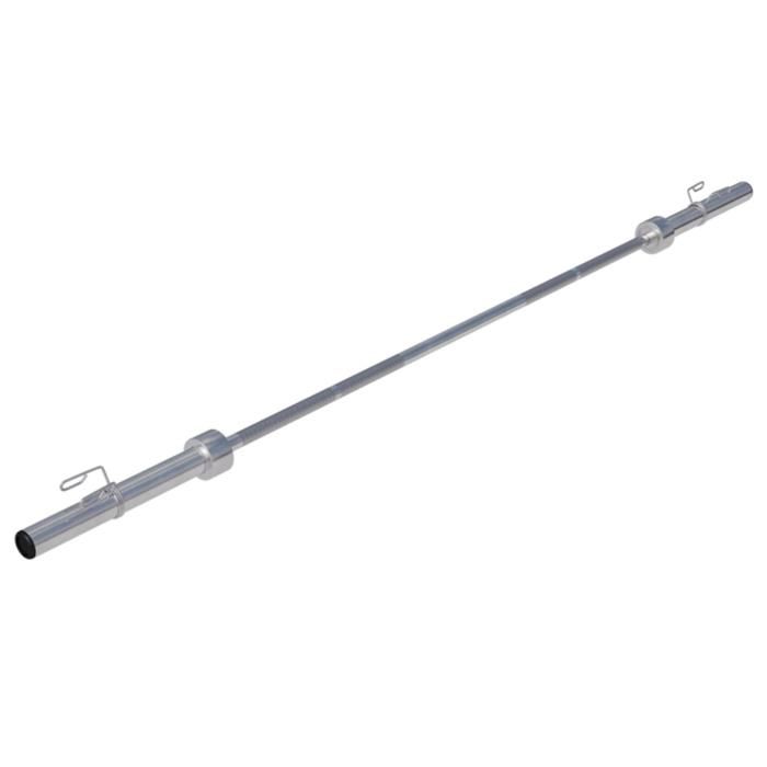 Barre longue olympique 50mm avec stop disques 218cm