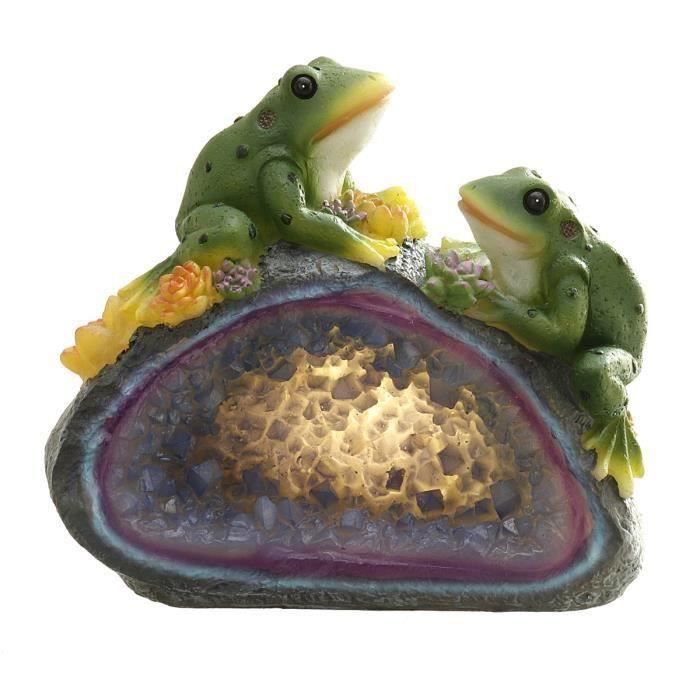 TEMPSA Spot exterieur lampe solaire animale pelouse jardin cour décor grenouille