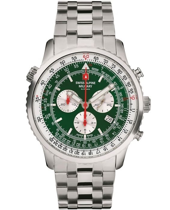 Swiss Alpine Military 7078.9134SAM Mens Watch Chronograph