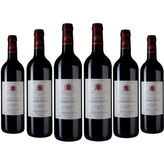 carton de 6 bouteilles château roseyrol 2015