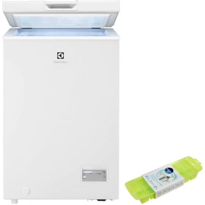 ELECTROLUX Congélateur coffre blanc 98L autonomie 24h avec éclairage intérieur 55 Blanc