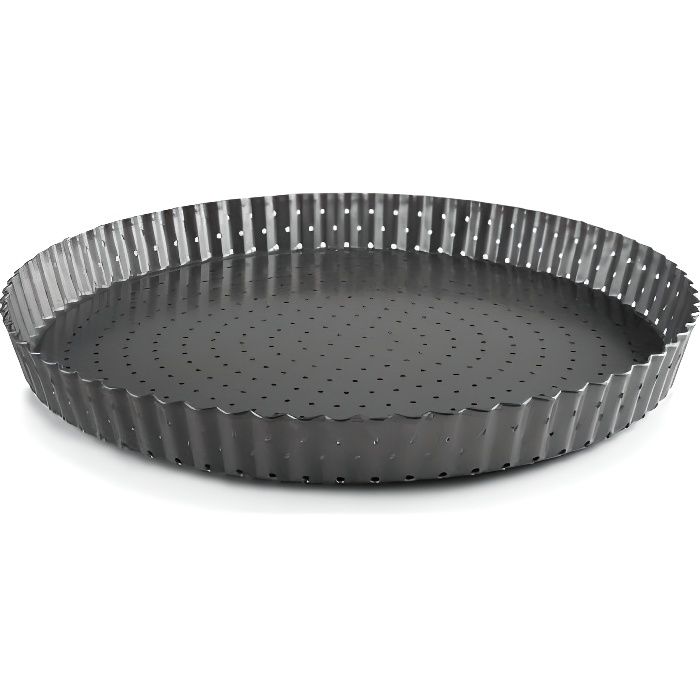 Moule tarte perforé fond amovible 20 cm