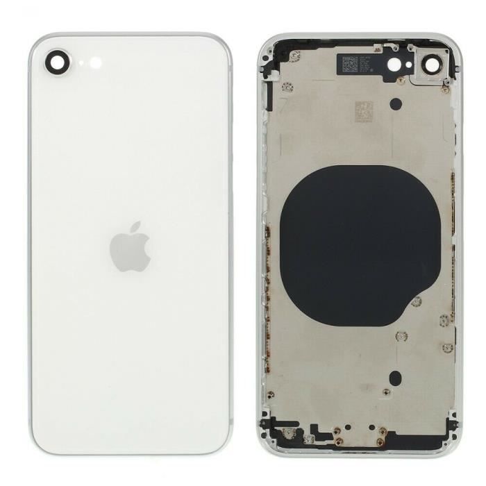 Chassis Coque Vitre Arrière Iphone SE2020 blanc