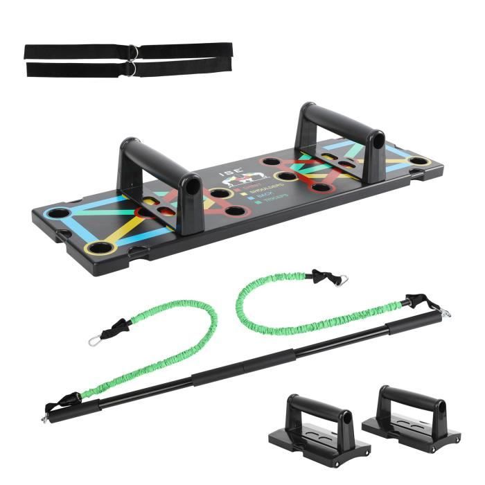 ISE Planche à Pompes Traction Portable 14-en-1,Push Up Board,Conseil De Push-up avec Poignées de Pompes,pour Fitness à La Maison