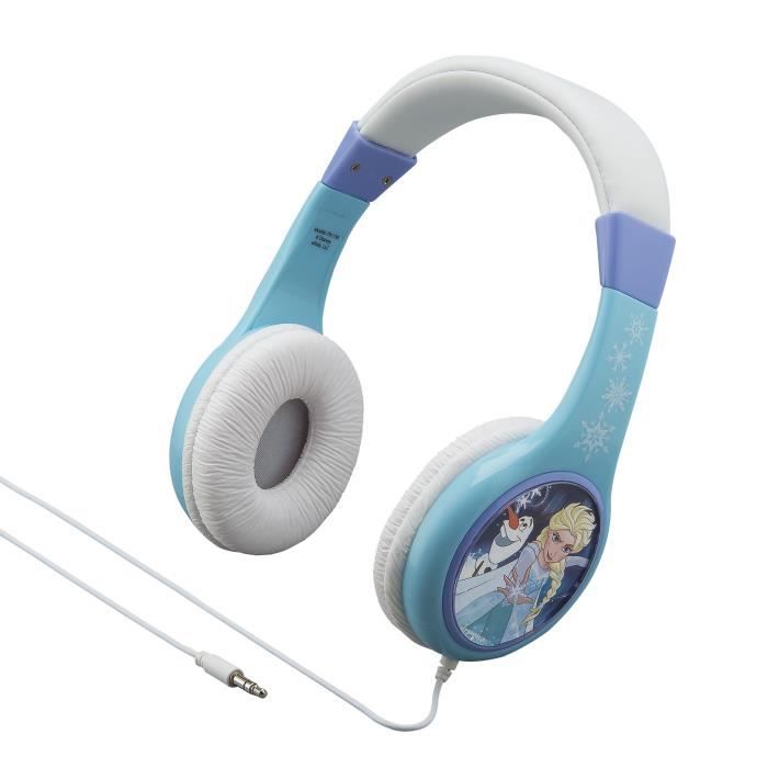 REINE DES NEIGES casque audio enfant Kidsafe - Arceau réglable pour enfant