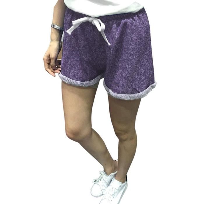 Minetom Femme Sport Shorts Yoga Jogging