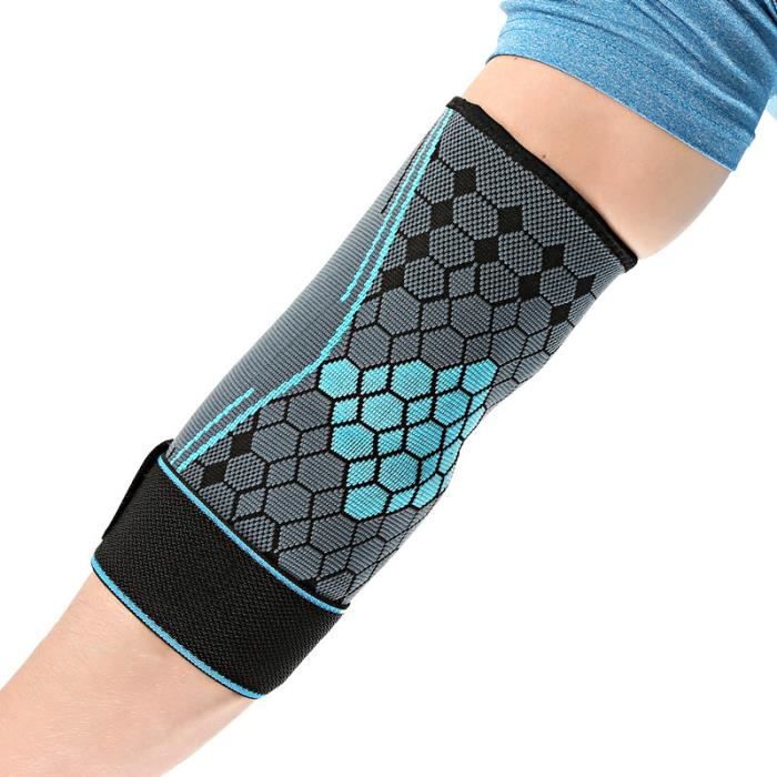 PROTEGE-CHEVILLES - CHEVILLERE,1pc coudière soutien de Compression coudière manchon coussinet pour tendinite Tennis - Type blue-S