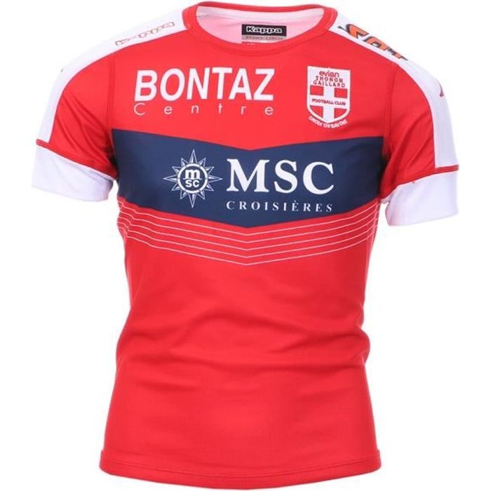 ETG Maillot rouge garçon Kappa Kombat Replica Away