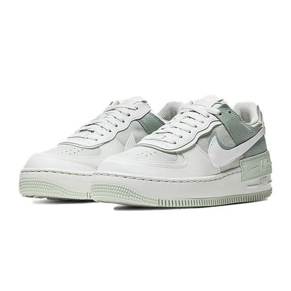 Baskets Air Force 1 Shadow CW2655-001 Chaussures de Course pour Femme Gris Vert
