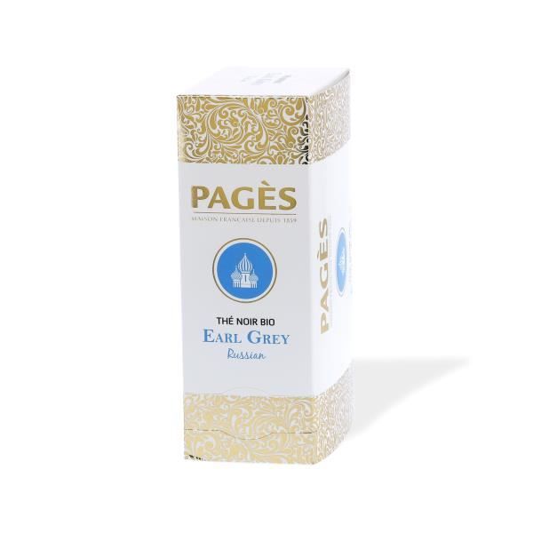 Pagès - Thé Noir Bio Earl Grey Russian (x24) - Prestige du Monde TU