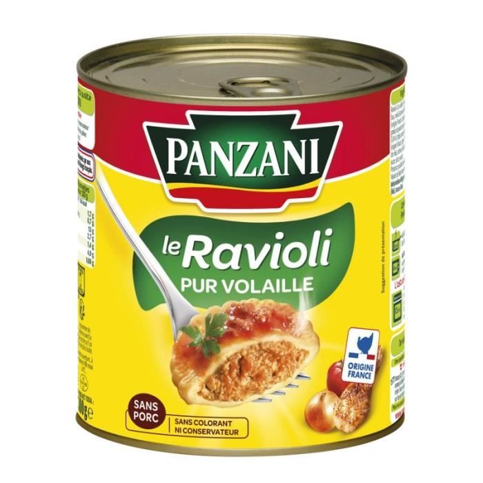 PANZANI - Ravioli Pur Volaille 800G - Lot De 4