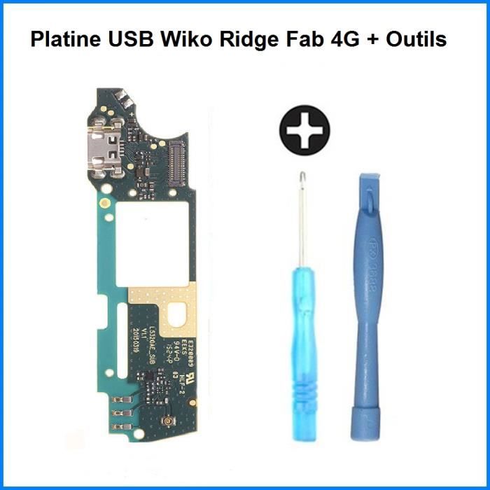 Connecteur de Charge USB Wiko Ridge FAB 4G - 100% ORIGINAL + Outils