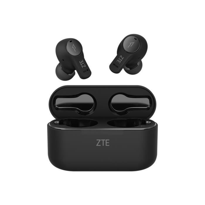 Écouteur Bluetooth sans fil ZTE Live Buds Noir Réduction de bruit ENC Séparation binaurale Touche Intelligente Faible latence