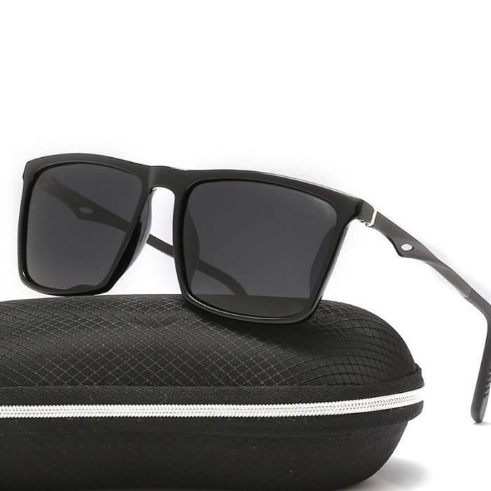 Lunettes De Soleil AORON Polarisées - UV400, Monture Noire Femme, NEUVES Avec étiquettes
