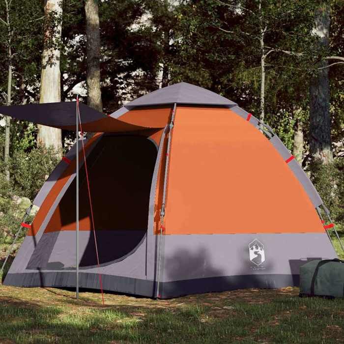 vidaXL Tente de camping cabine 4 personnes libération rapide tente abri de camping abri de jardin tente de jardin abri 4005337