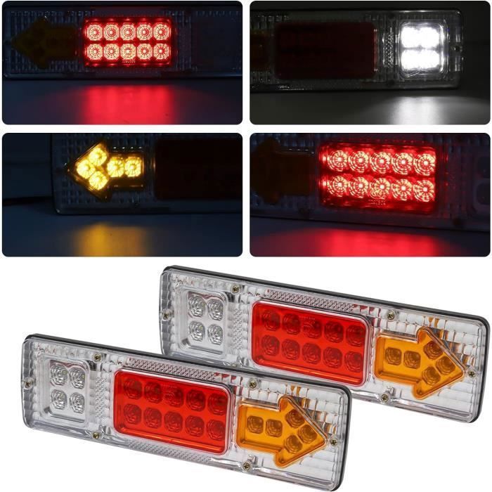 Feux arrière LED - YYV - 131 LED - Super lumineux - Universels - 12 V ...