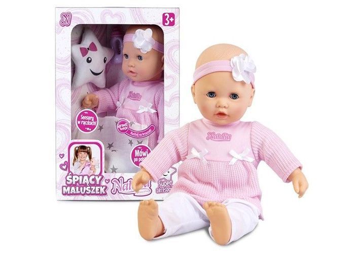 Poupée - ARTYK - 122507 - Bébé endormi 38cm - Rose - À partir de 3 ans