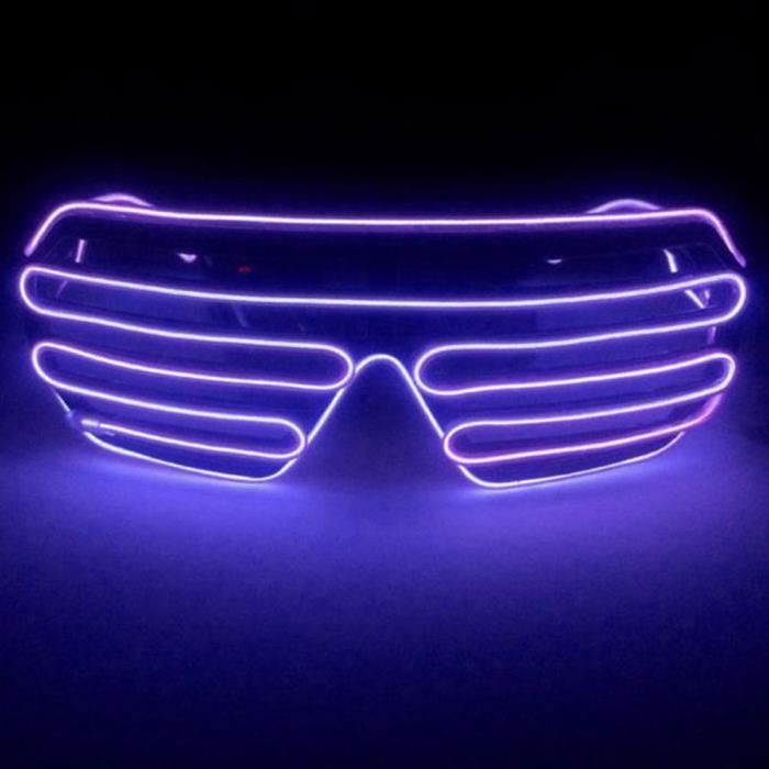 Comparer les prix de Led Lunettes Lumineuses Stores Fête Scène Performance Jouets Fournitures dAmbiance Violet