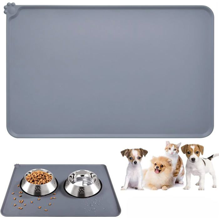 Meilleurs prix pour ®RisingFF Tapis antidérapant pour gamelles de chien et chat imperméable grand format (47 x 30)