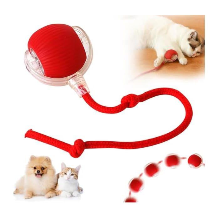 Balle Magique pour Chat Balle Interactive Chat Intelligente à 360 ° Jouets pour Chiens Jouet Chien Indestructible