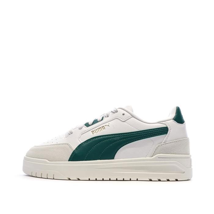 Puma Baskets Blanc/Vertes Homme Puma Shuffle