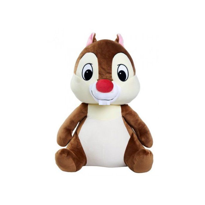 Grande Peluche Ecureuil Tac 50 Cm - Set Doudou XL Collection Tic Et Tac + Carte Animal - Enfant