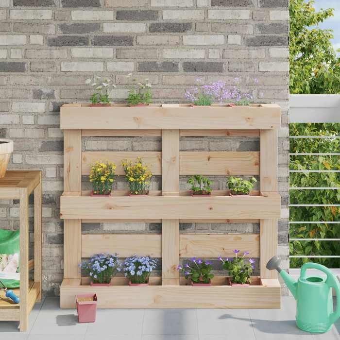 vidaXL Caisses à fleurs pour palettes Euro 24 pcs - vue 2