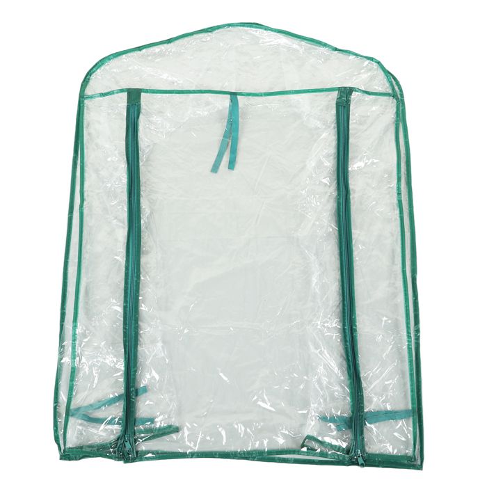 Housse de remplacement pour serre PVC Transparent 69x49x92cm Mini plante pour étagères à 2 niveaux-SALALIS