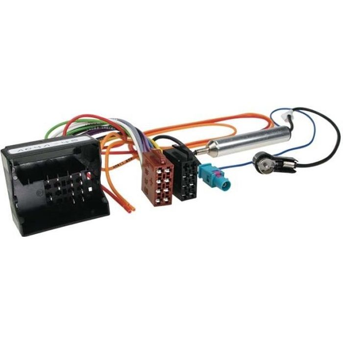 Faisceau autoradio connecteur ISO> ISO avec possibilité inversion  alimentation - Cdiscount Auto