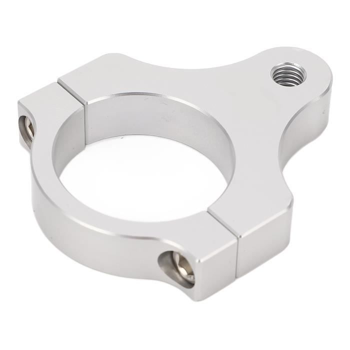 Akozon Steering Damper Frame Mounting Clamp Bracket Steering Damper Fork Frame Mounting Clamp