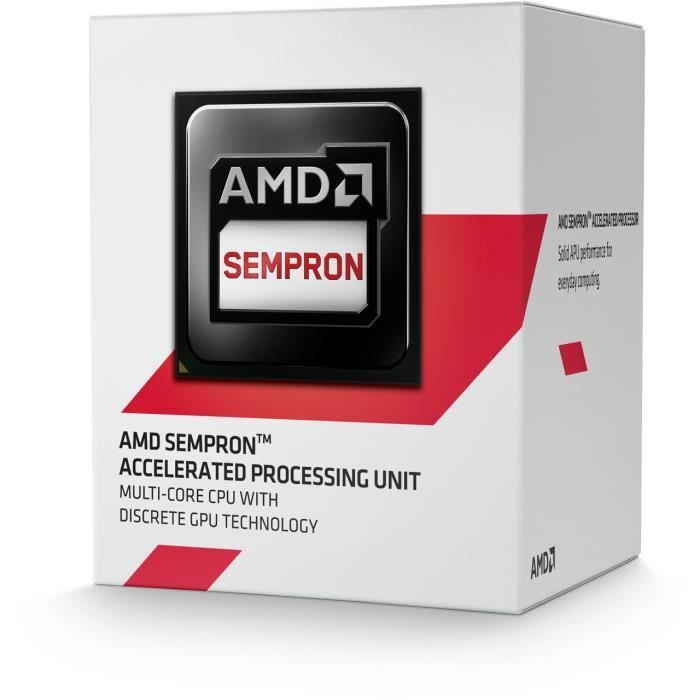 Achat Processeur PC AMD Sempron 3850, AMD Sempron, 1,3 GHz, Socket AM1, Ordinateur portable, 28 nm, 64-bit pas cher