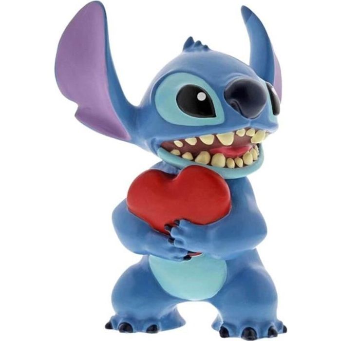 Figurine - DISNEY TRADITION - STITCH HEART - Licence Officielle Lilo et Stitch - Enesco