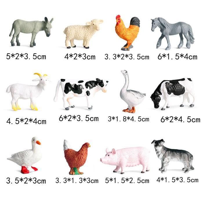 12pcs Figurine Animaux De La Ferme Kids Science Nature Toys Porc Chien Vache Mouton Cheval Canard Poulet Cdiscount Jeux Jouets 12pcs Figurine Animaux De La Ferme Kids Science Nature Toys Porc Chien Vache Mouton Cheval Canard Poulet Cdiscount Jeux Jouets