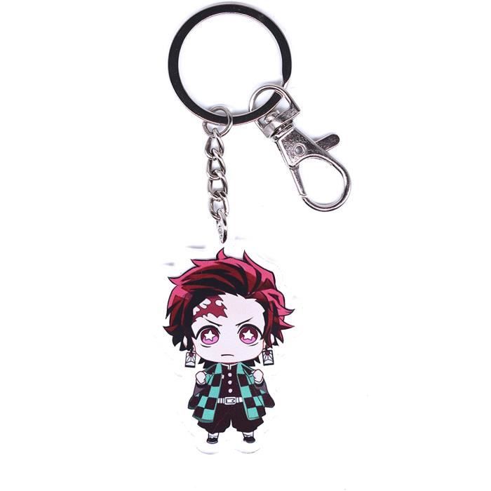 Porte-clés Funko Pop! - Demon Slayer - Tanjiro - Design authentique - Durable - Léger - Bagagerie - Maroquinerie