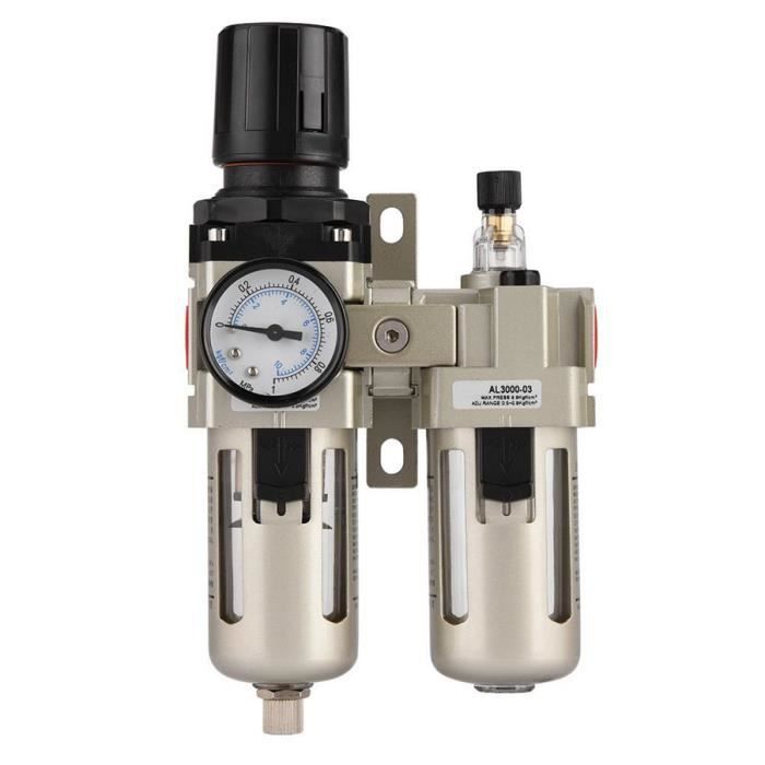 Régulateur De Filtre à Airalliage Daluminium Régulateur De Pression Dair Comprimé Filtre Piège à Eau 38 Ac3010 03