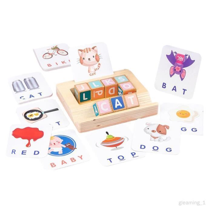 HOMESTEC Cartes Flash parlantes, Jeu éducatif Audible pour Enfants de 2 à 6 Ans, 144 Feuilles, 288 Mots en Espagnol, thème Spatial Jouet Montessori, Bleu