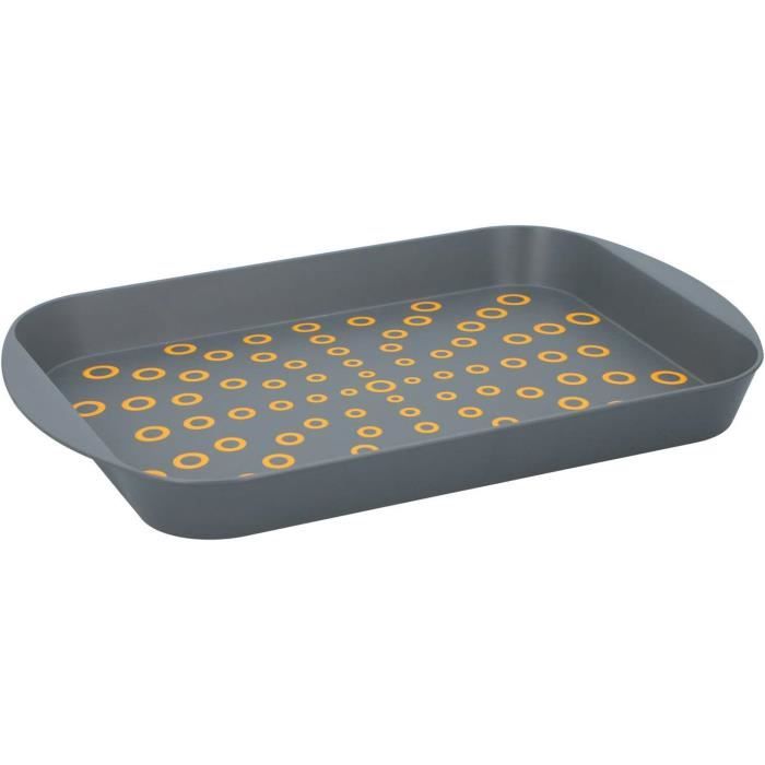 Plateau de service inox 50 × 36 cm – Design rectangulaire résistant