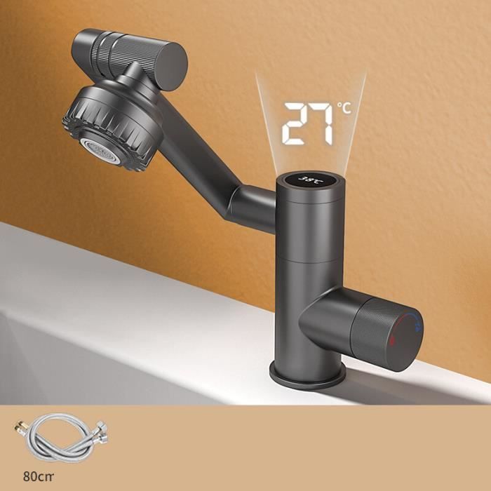 Robinet D'évier Portable Sans Plomberie - Système Eau Chaude Et Froide Inclus - Neuf En Blanc