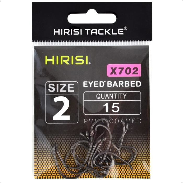 Hirisi-Lot De 50 Hameçons Avec Ardillon Pour Pêche à La Carpe