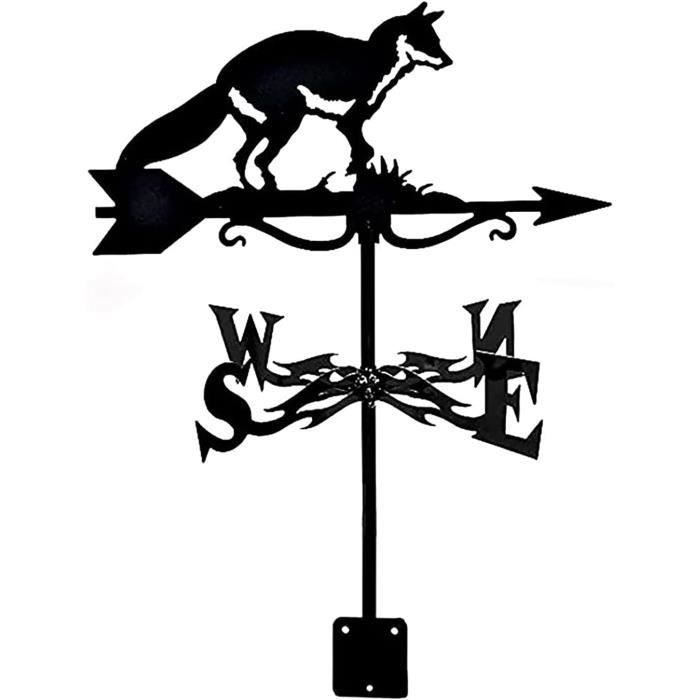 Station Météo 3 En 1 : Girouette, Thermomètre Et Pluviomètre - Décoration De Jardin Utile !