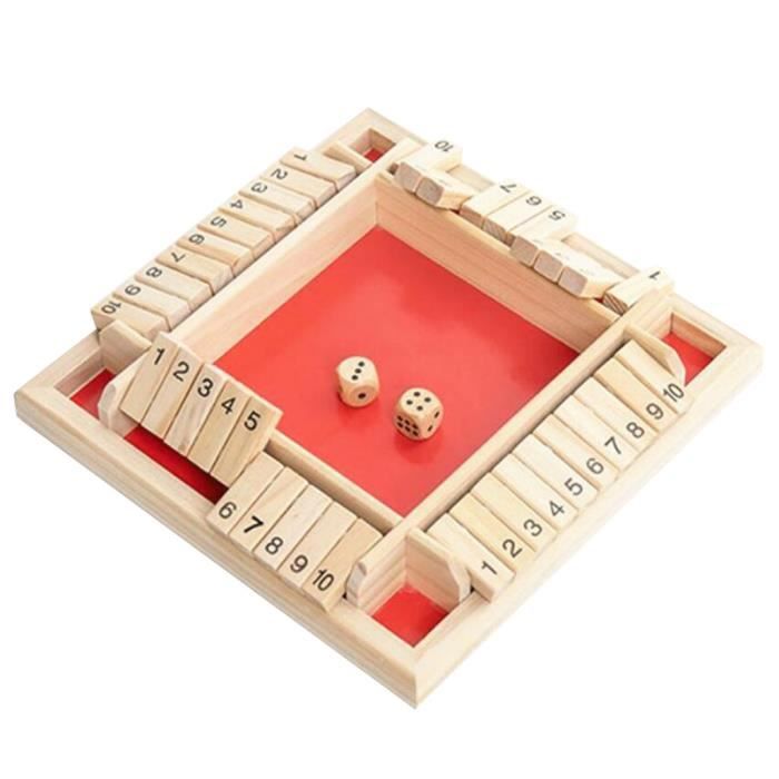 Jeu de dés traditionnel à quatre faces en bois à 10 chiffres pour bar à pub  pour fermer la boîte Apprendre les jouets éducatifs JEU - Cdiscount Jeux -  Jouets
