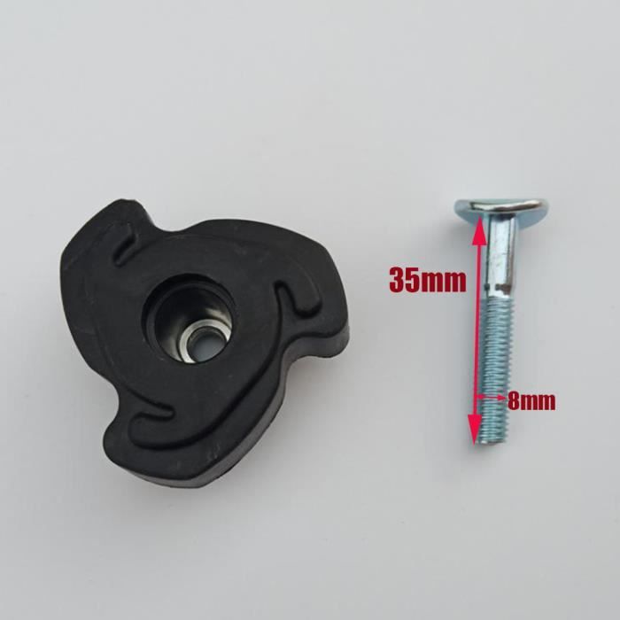 DierCosy Tools Tondeuse à Gazon Tondeuse à vis Triple Angle poignée Boutonnage Boulon de Rechange pièces de Rechange Outils Outils en Plastique tête en Forme de poignée de Serrage en Forme de poignée 