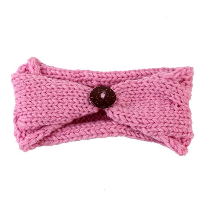 Bebe Infant Crochet Tricote Bandeau Headwrap Hiver Bande De Cheveux Oreille Rechauffeur Rose Achat Vente Bandeau Serre Tete Bebe Infant Crochet Tricote Cdiscount