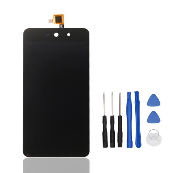 Vitre Tactile (écran) Noir Pour Wiko Rainbow Lite 4G - Remplacement D’origine, Facile à Installer