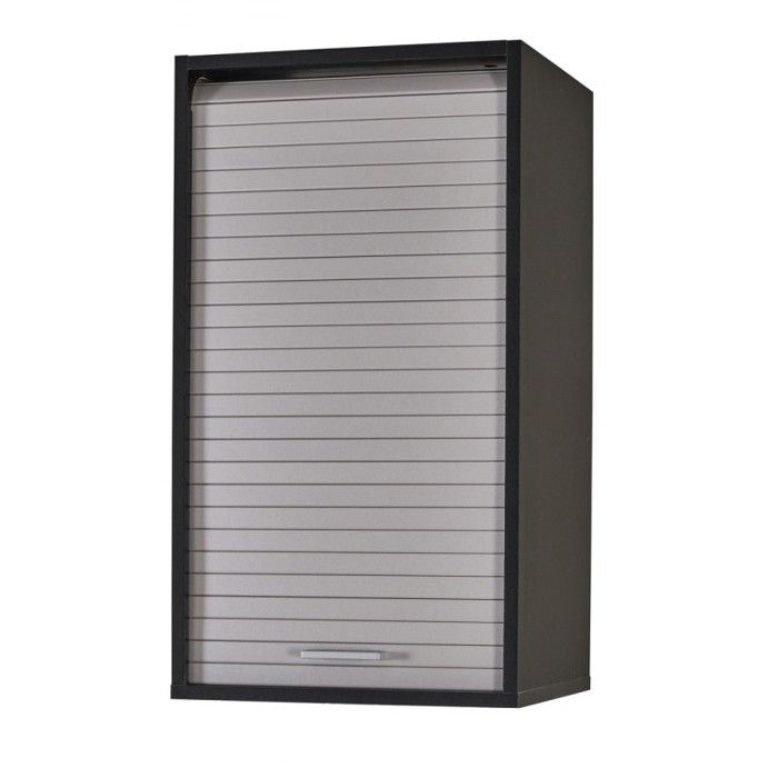 Meuble Cuisine Noir Bicolore 40 Cm H 72 Cm Coloris Aluminium