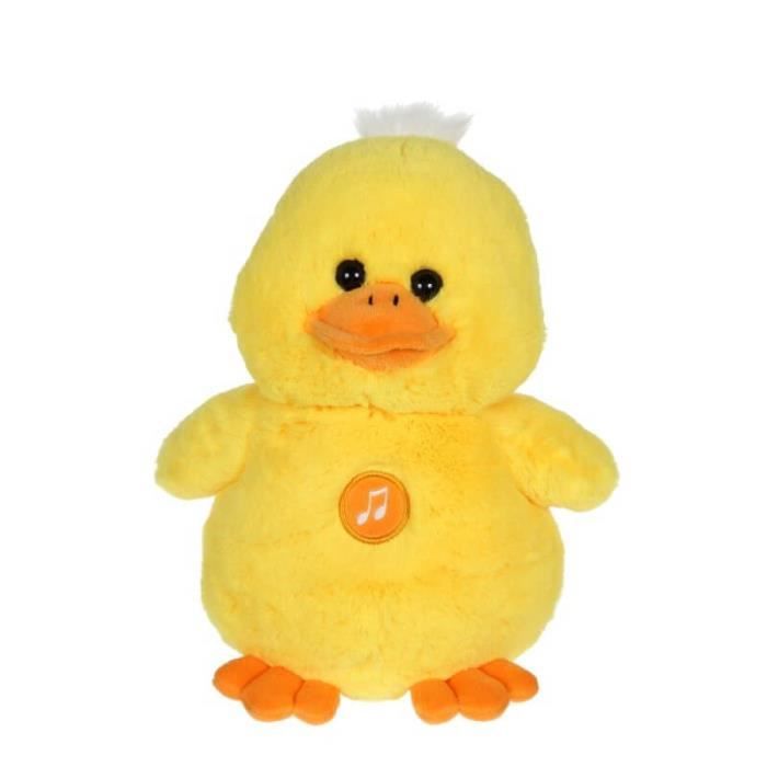 Canard en peluche chanteur - Gipsy Toys - Ducky - Jaune - 24 cm