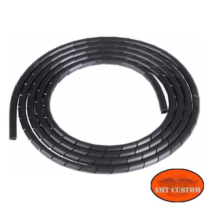 Gaine Spirale Noire Universelle Pour Cables Moto Achat Vente
