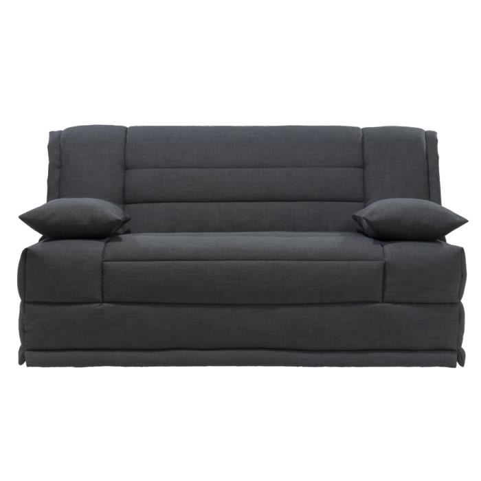 Canape Bz Anthracite Kessel Avec Coffre L 164 X P 106 X H 94 Cm
