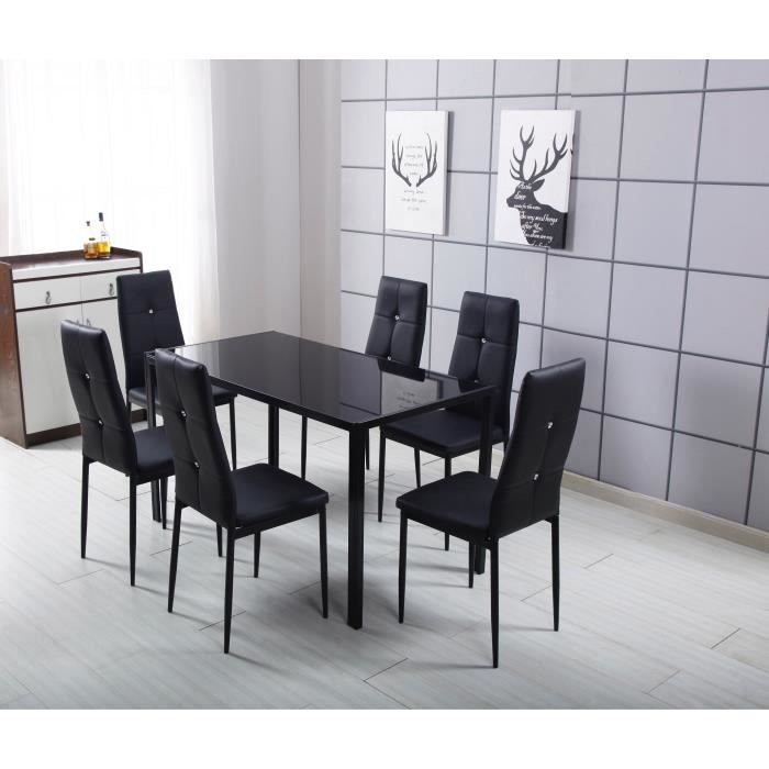 Ensemble Table à Manger HOMCOM 3 Pièces Avec 2 Bancs Encastrables - Style Contemporain Pour 4-6 Personnes